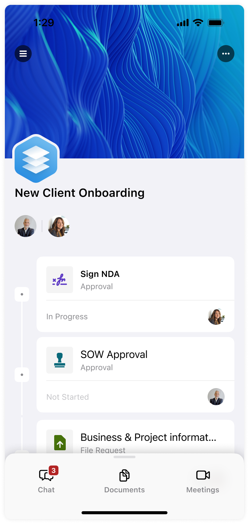 Internal and Client User App Experience – Moxo Support